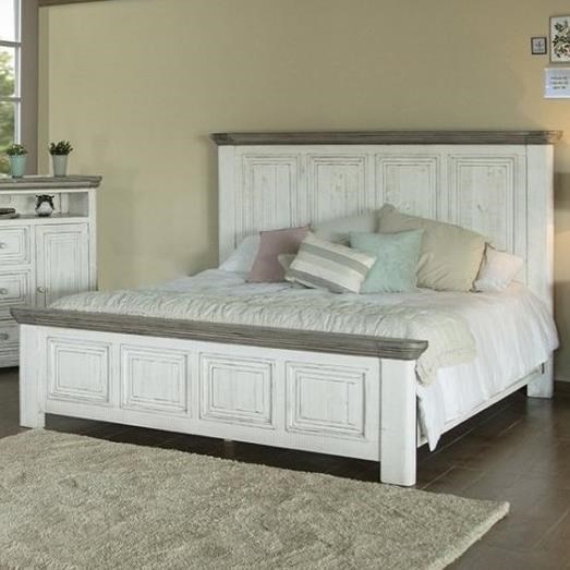International Furniture Direct 768 Luna Transitional Solid Wood Queen